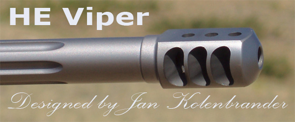 HE Viper Muzzle-Brake, designed and build by Jan Kolenbrand