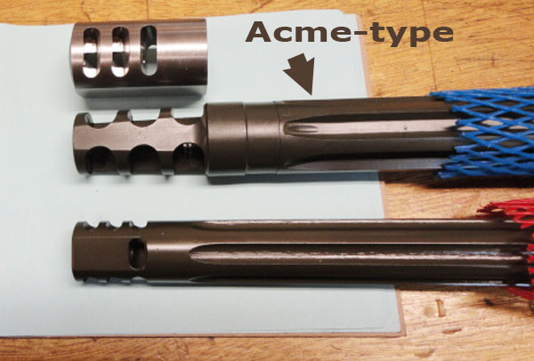 Acme-type barrel fluting, designed and build by Jan Kolenbrand